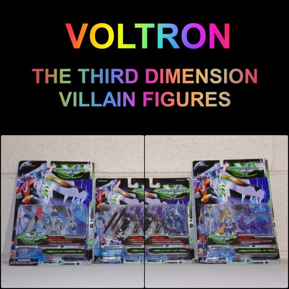 VOLTRON THE 3RD DIMENSION VILLAIN FIGURES 1999-Zarkon Lotor Haggar-Trendmasters